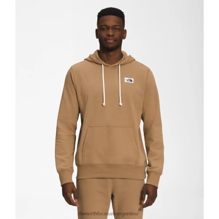 FFV045402 marrón utilitario The North Face sudadera con capucha y parche Heritage para hombre