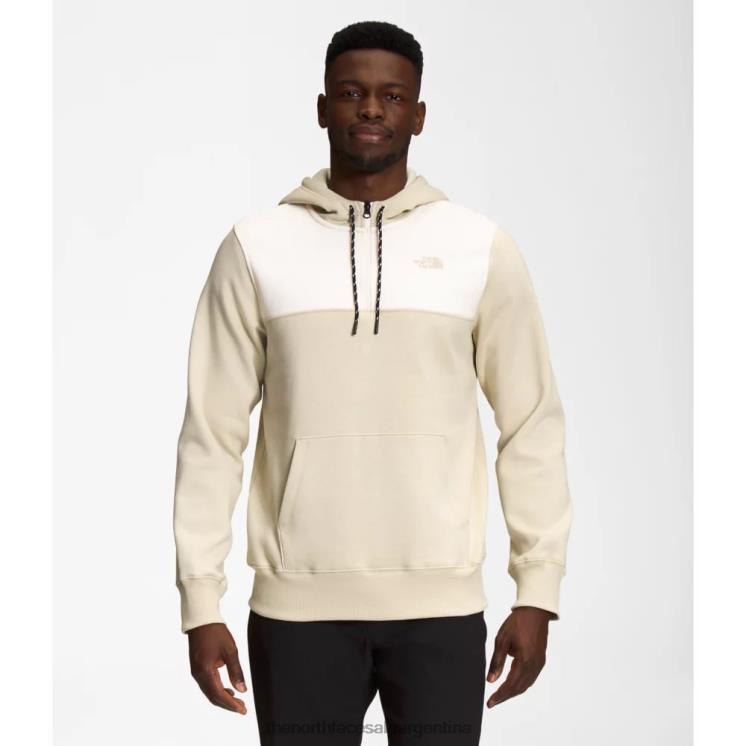 FFV045413 grava blanca The North Face sudadera con capucha y cremallera estándar para hombre gravel blanco