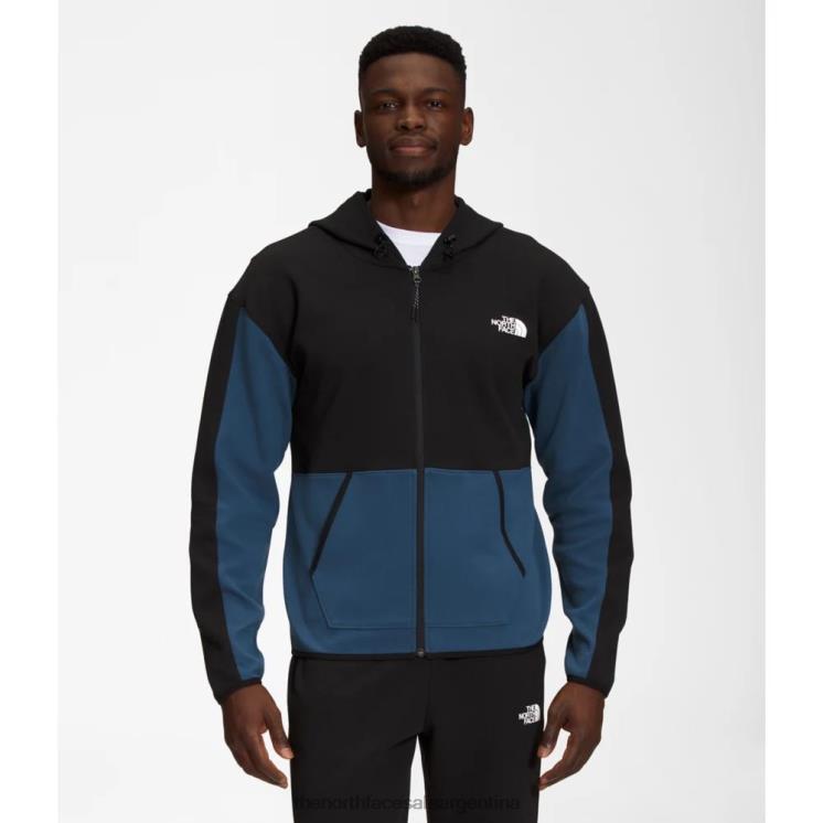 FFV045558 azul sombreado The North Face sudadera con capucha y cremallera completa tnf tech para hombre
