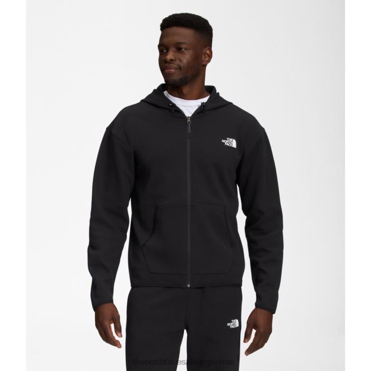 FFV045559 negro The North Face sudadera con capucha y cremallera completa tnf tech para hombre