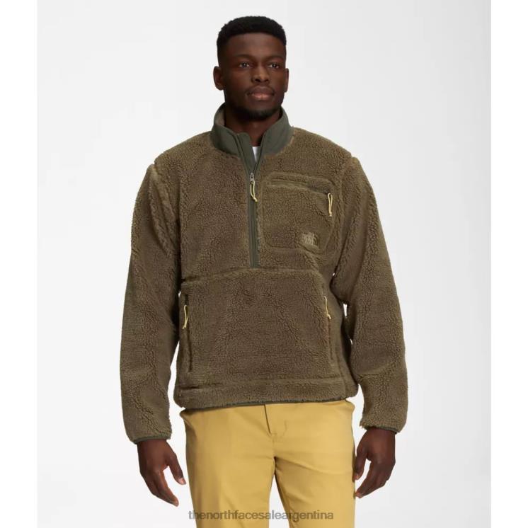 FFV045624 oliva militar The North Face jersey de pelo extremo para hombre