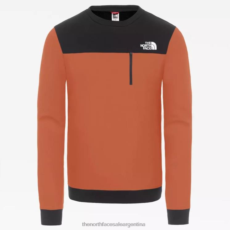 FFV04578 ocre quemado The North Face Jersey ligero Tech New Peak para hombre.
