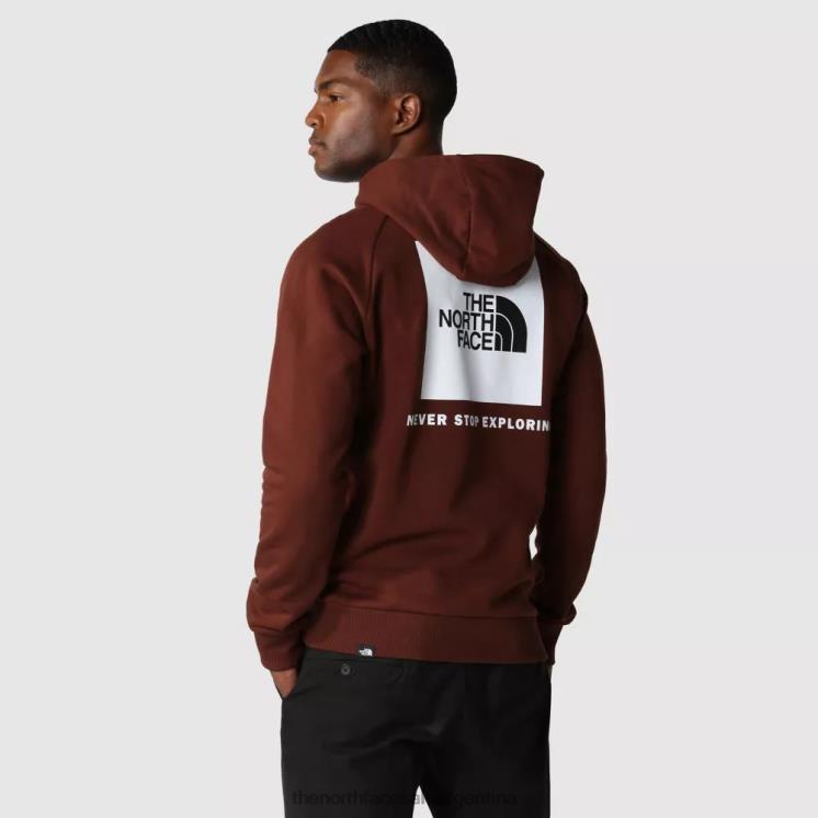 FFV0460 roble oscuro The North Face sudadera con capucha raglán redbox para hombre