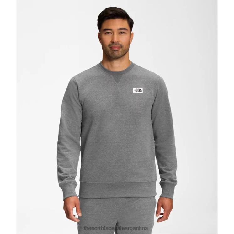 FFV046130 gris The North Face equipo con parche Heritage para hombre
