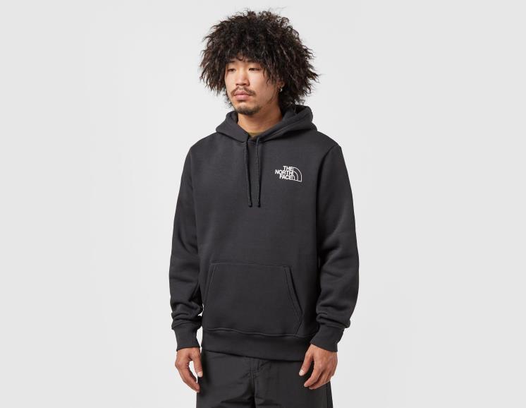 FFV046764 negro The North Face sudadera con capucha y logo de remolino