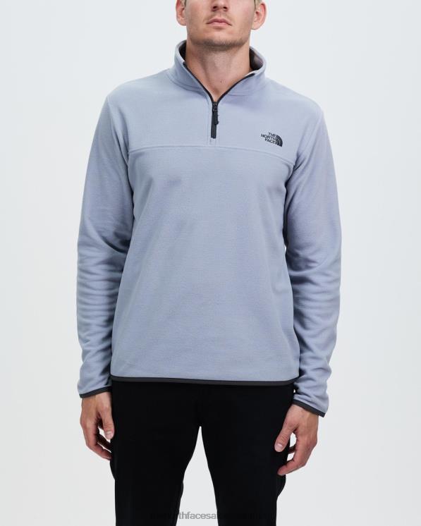 FFV046883 gris The North Face polar tka glaciar 1/4 con cremallera