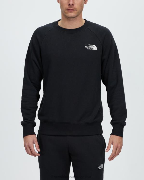 FFV046884 negro The North Face cuello redondo con logo sencillo