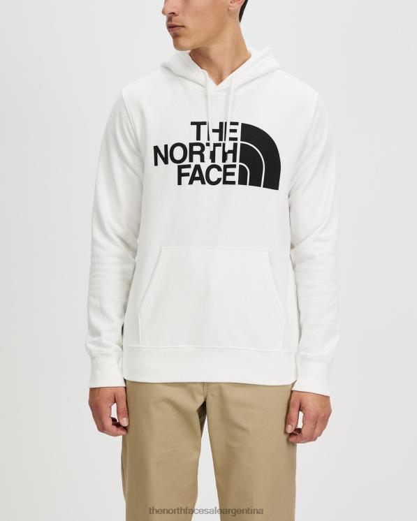 FFV046940 blanco negro The North Face sudadera con capucha y media cúpula