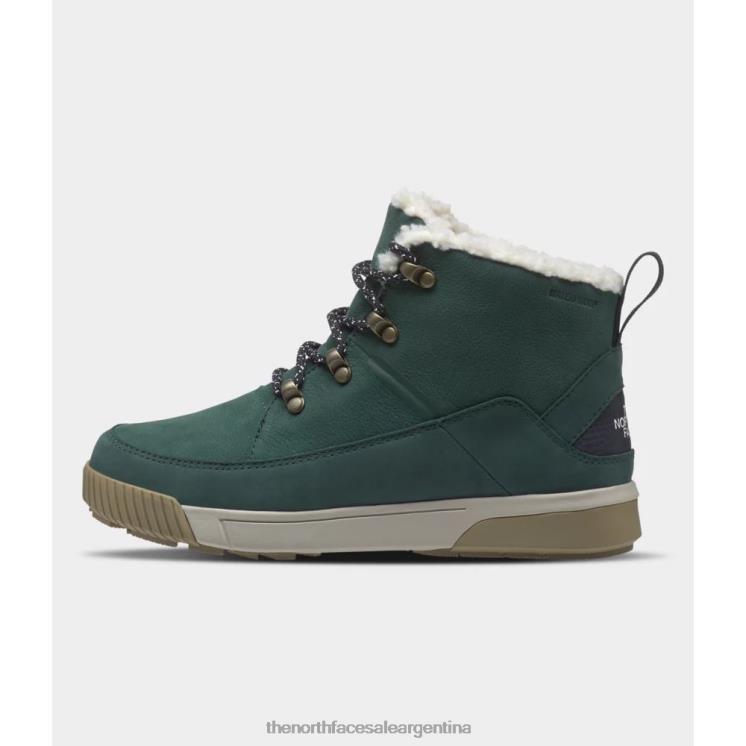 FFV043678 verde The North Face botas impermeables sierra de encaje medio para mujer