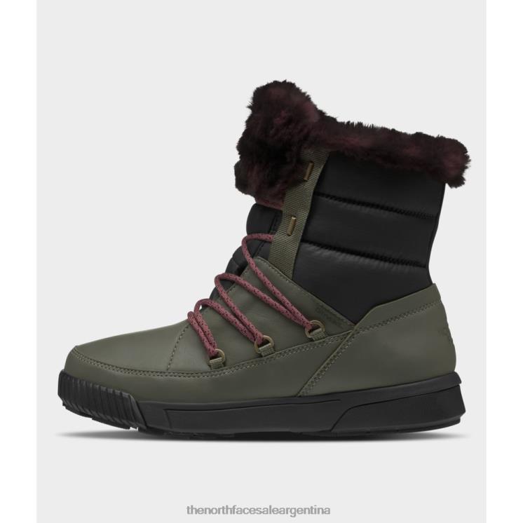 FFV044620 nuevo verde pardo The North Face botas impermeables sierra luxe mujer