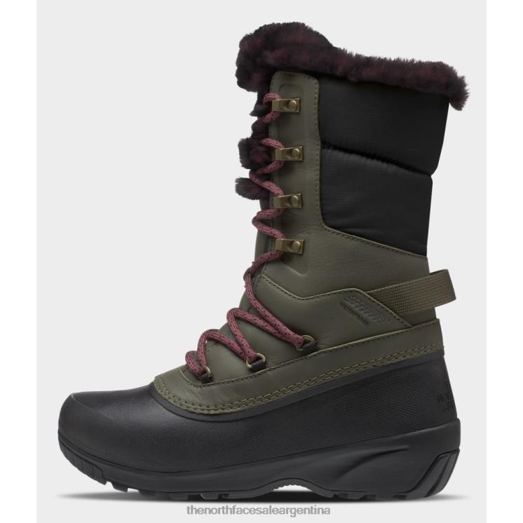 FFV045726 nuevo verde pardo The North Face botas impermeables shellista iv luxe para mujer