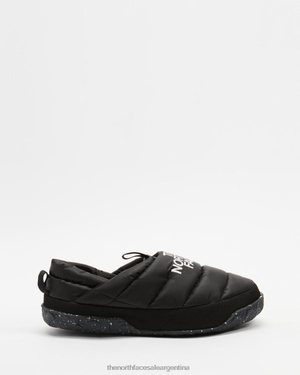 FFV047071 blanco negro The North Face mules nuptse mujer