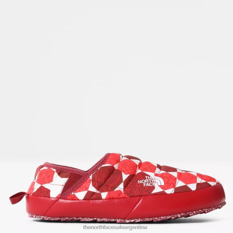 FFV04224 rojo fuego The North Face mules de invierno con tracción thermoball v mujer