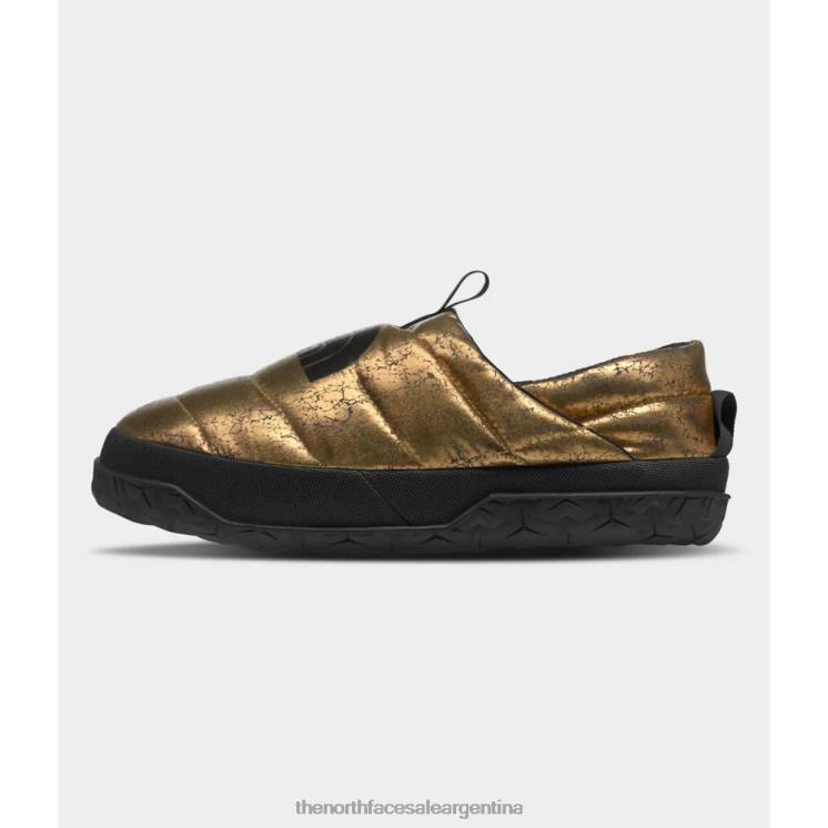 FFV045731 bronce metalico The North Face mules nuptse metalizados mujer