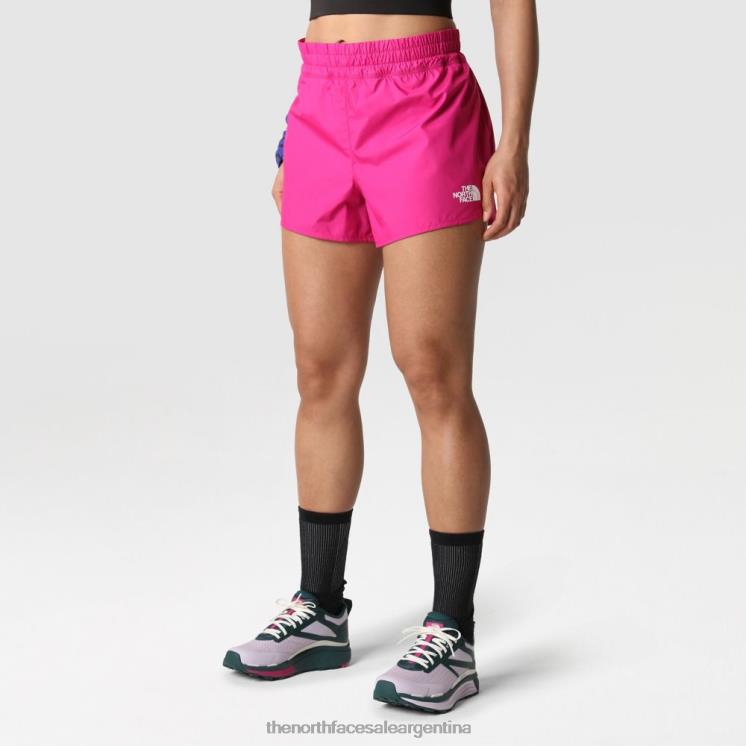 FFV041644 rosa fucsia The North Face pantalones cortos para correr ilimitados para mujer