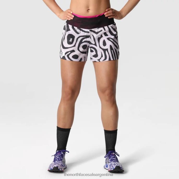 FFV041862 niebla de lavanda The North Face pantalones cortos tnf x elvira stridelight mujer