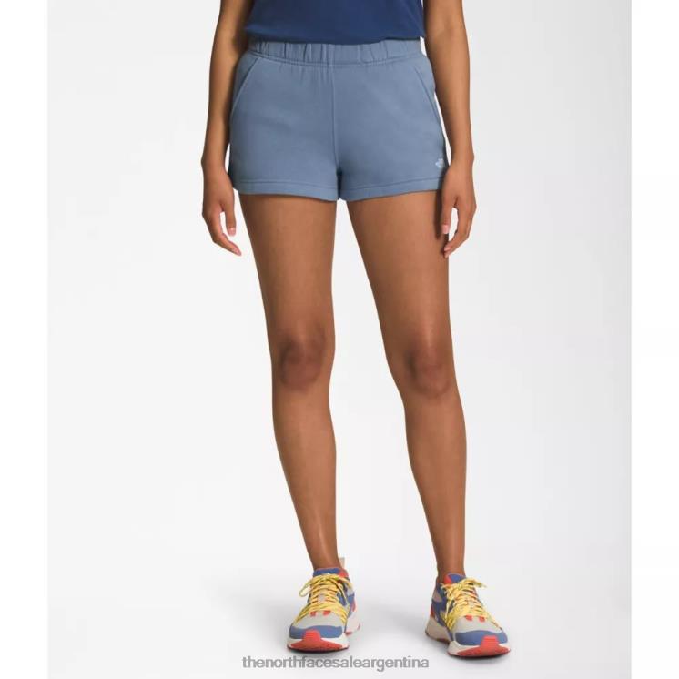 FFV043805 azul popular The North Face pantalones cortos con logo de media cúpula para mujer 3