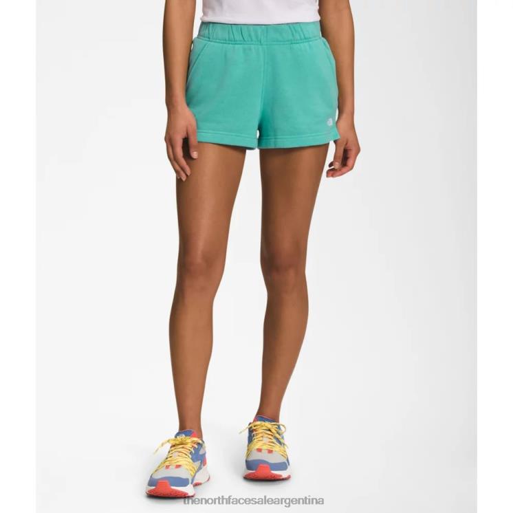 FFV043807 wasabi The North Face pantalones cortos con logo de media cúpula para mujer 3