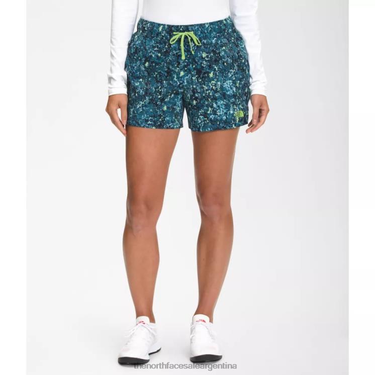 FFV045002 liquen azul The North Face pantalones cortos estampados clase v para mujer