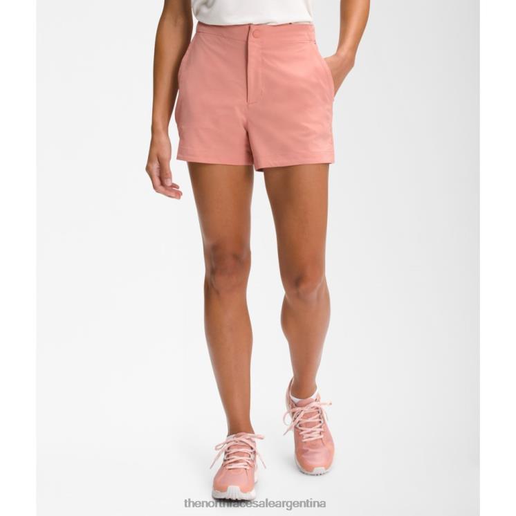 FFV046044 rosa del amanecer The North Face las mujeres nunca dejan de usar pantalones cortos