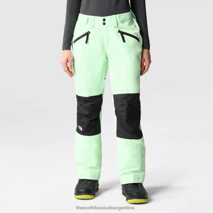 FFV04184 pátina verde The North Face pantalones de esquí aboutaday para mujer