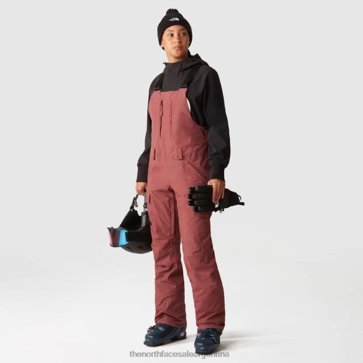FFV041100 jengibre The North Face pantalones con peto libertad mujer