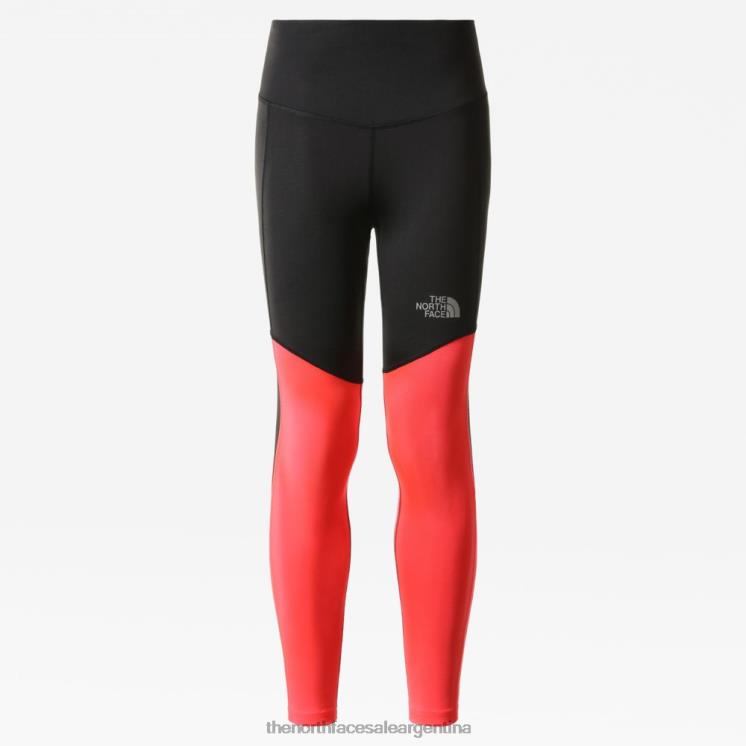 FFV041581 coral brillante The North Face las mujeres corren polainas