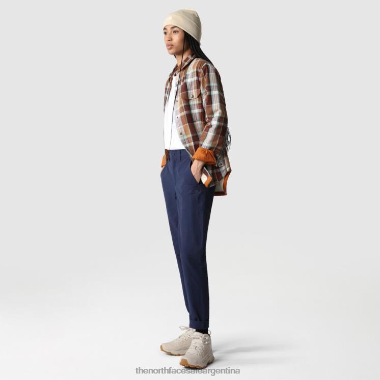 FFV041907 cumbre marina The North Face pantalones rectos ajustados clásicos para mujer