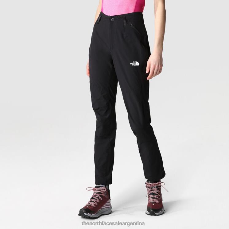 FFV042082 negro The North Face pantalones rectos slim speedlight mujer