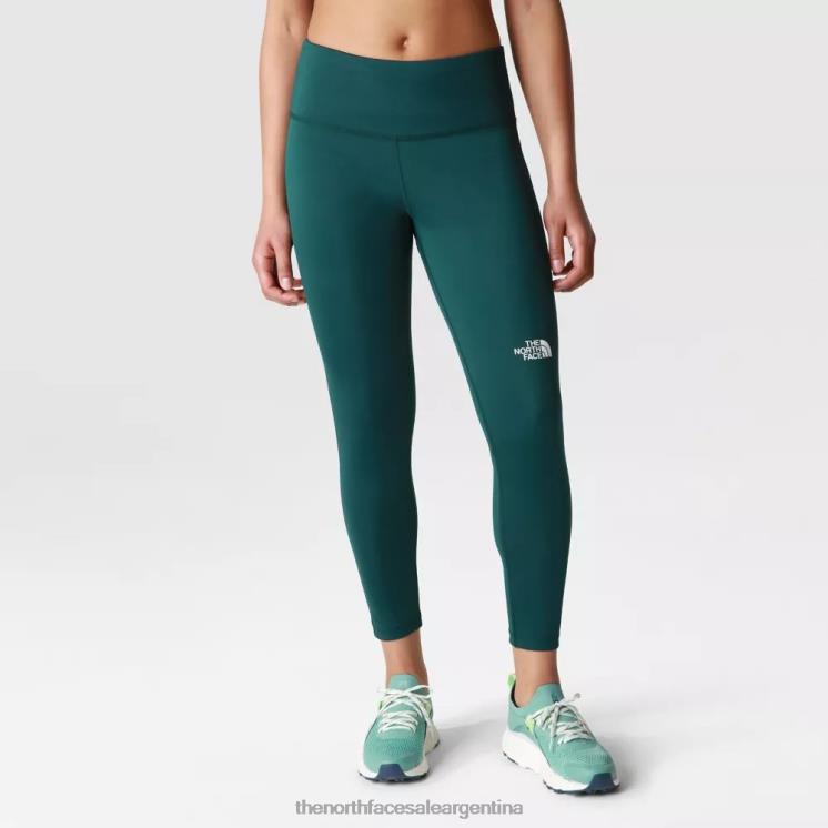 FFV042194 verde The North Face leggings 7/8 de talle alto flexibles para mujer