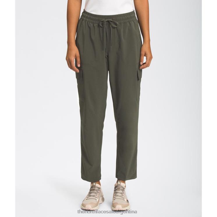 FFV043734 nuevo verde pardo The North Face Las mujeres nunca dejan de usar pantalones cargo.