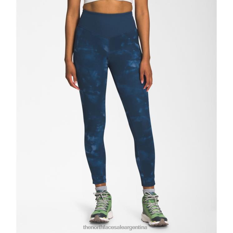 FFV044859 Rio Azul The North Face Medias 7/8 con estampado Dune Sky para mujer.
