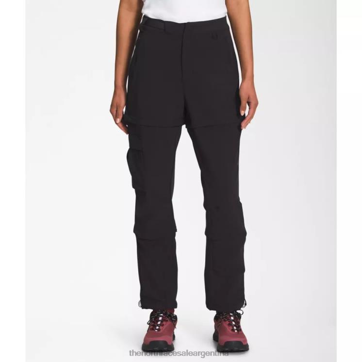FFV045260 negro The North Face pantalones bridgeway con cremallera para mujer