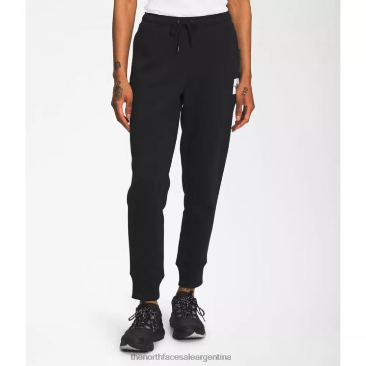 FFV045500 blanco negro The North Face joggers box nse para mujer en blanco y negro