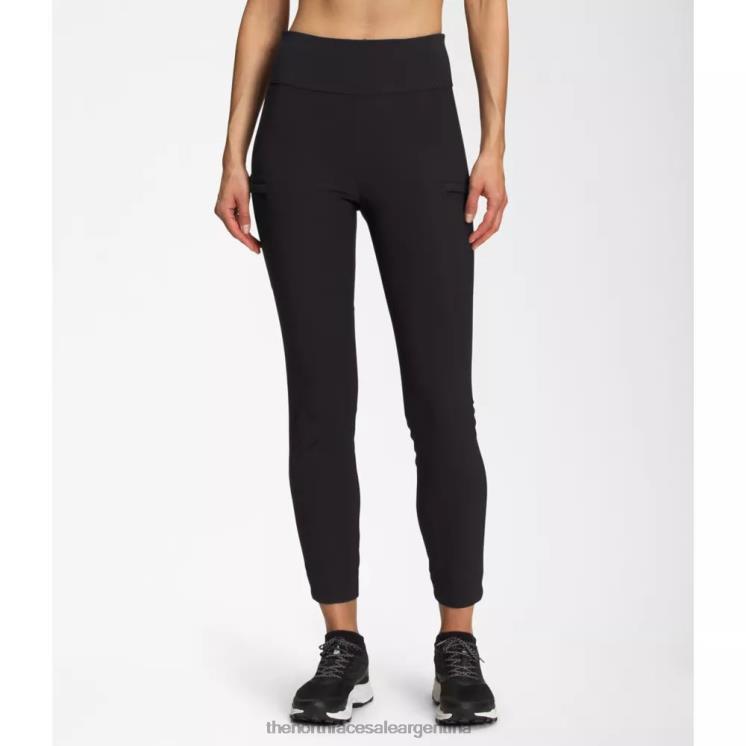 FFV045674 negro The North Face pantalones pitillo de talle alto utilitarios laterra para mujer