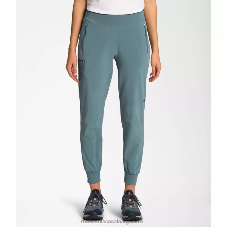 FFV046062 azul The North Face joggers bridgeway mujer