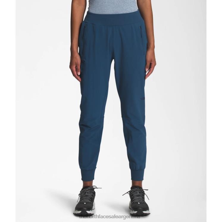 FFV046063 azul sombreado The North Face joggers bridgeway mujer