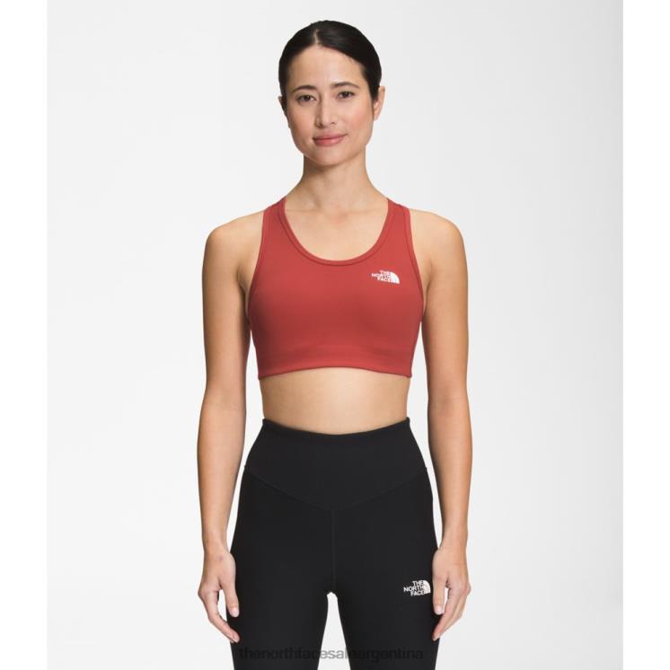 FFV044673 especias rojas The North Face sujetador de línea media para mujer