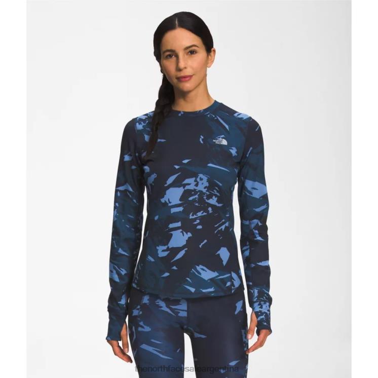 FFV046109 azul sombreado The North Face Equipo esencial cálido de invierno estampado para mujer
