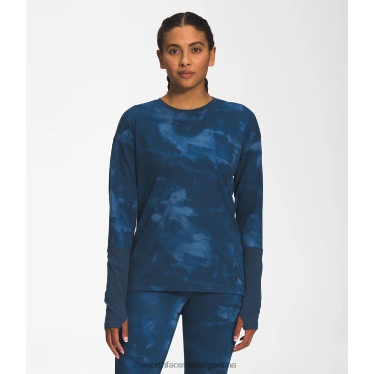 FFV046116 Rio Azul The North Face Mujer estampada Dawndream manga larga.