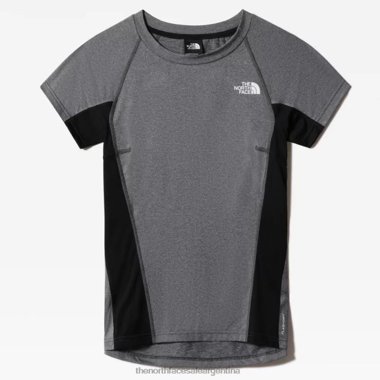 FFV041126 gris The North Face camiseta atlética al aire libre para mujer