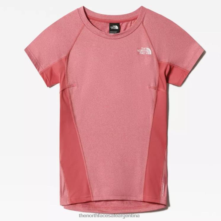 FFV041127 Rosa blanca The North Face camiseta atlética al aire libre para mujer