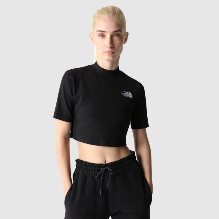 FFV041953 negro The North Face top de canalé gartha para mujer