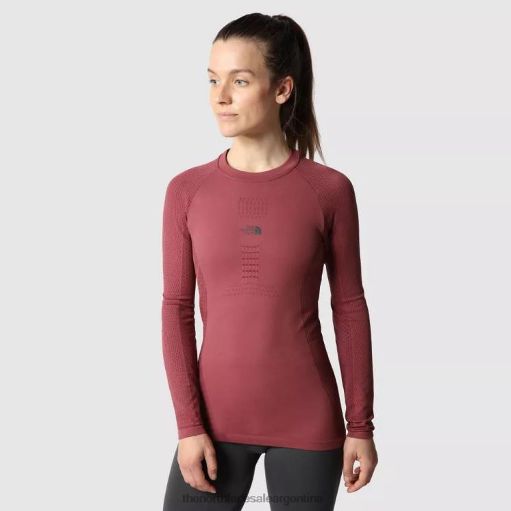 FFV04297 jengibre-cordobés The North Face camiseta manga larga mujer active ginger cordovan
