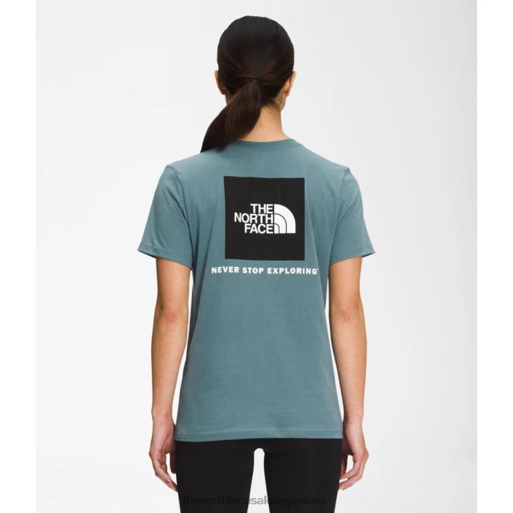 FFV043333 azul negro The North Face camiseta de manga corta para mujer box nse azul negro