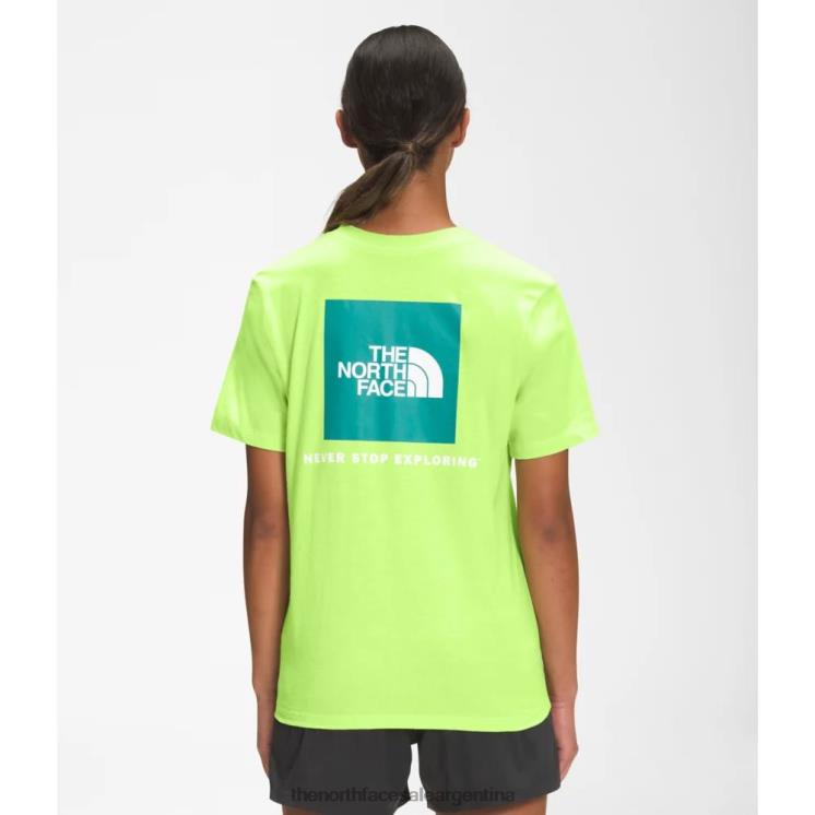 FFV043345 verde The North Face camiseta de manga corta para mujer