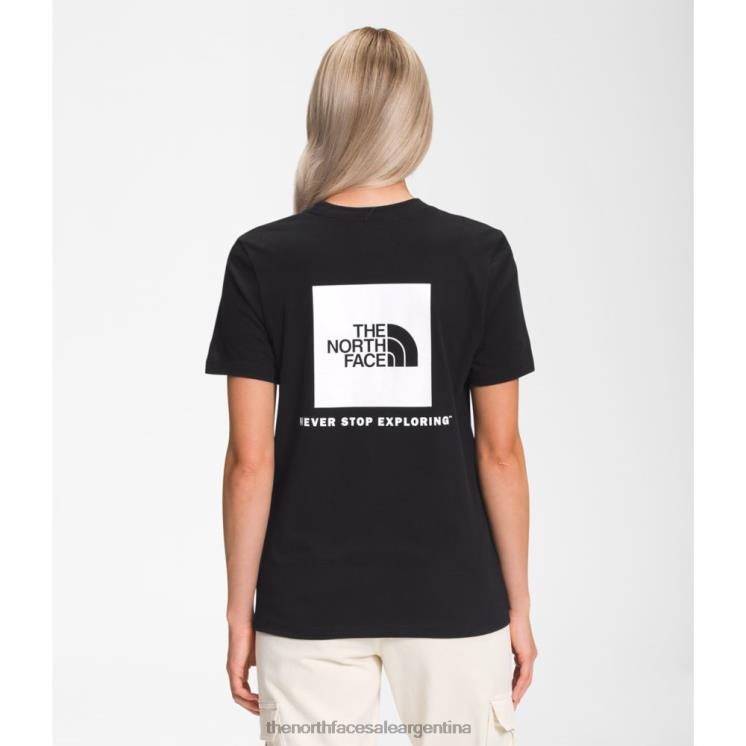 FFV043346 blanco negro The North Face camiseta nse de manga corta para mujer blanca y negra