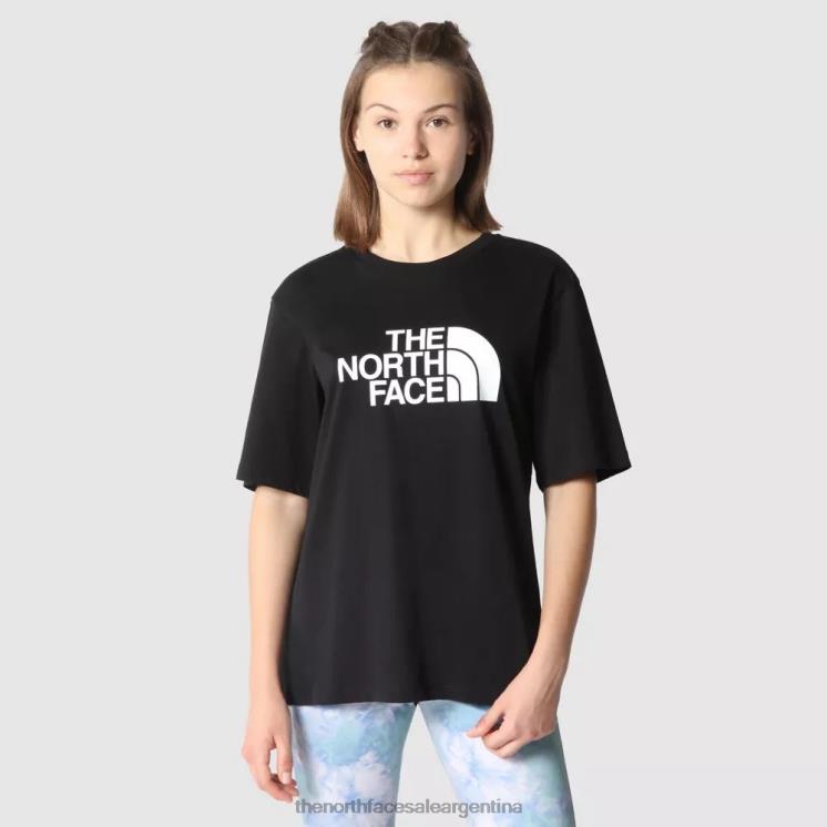 FFV04402 negro The North Face camiseta fácil relajada para mujer
