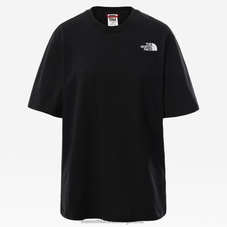 FFV04406 negro The North Face camiseta holgada redbox mujer