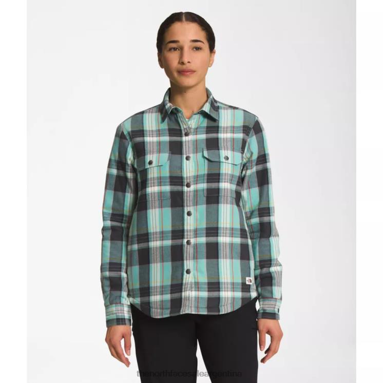 FFV044179 wasabi grande The North Face camisa campshire mujer